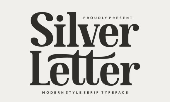 Silver Letter Font Fonts Free Download Silver Letter Font - Featured Image