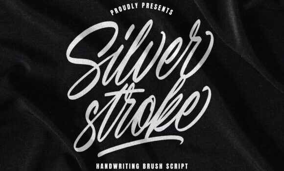 Silver Stroke Font - Featured Image