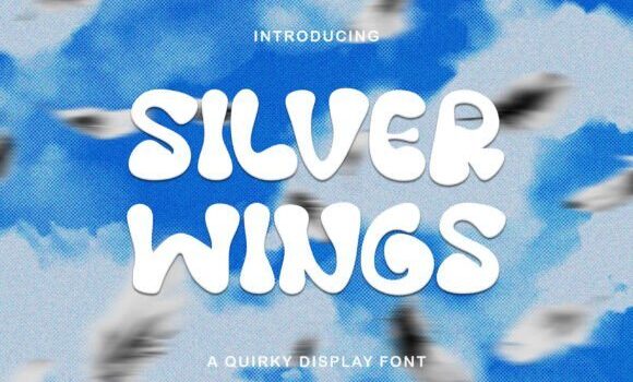 Silver Wings Font - Featured Image