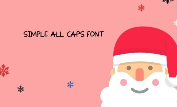 Simple All Caps Font - Featured Image