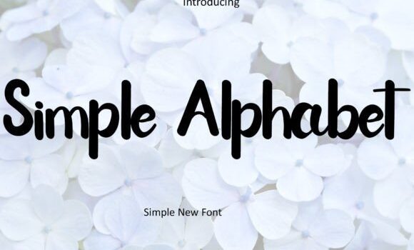 Simple Alphabet Font - Featured Image