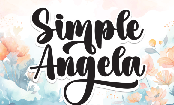 Simple Angela Font Fonts Free Download Simple Angela Font - Featured Image