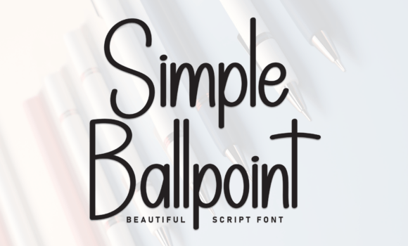Simple Ballpoint Font Fonts Free Download Simple Ballpoint Font - Featured Image