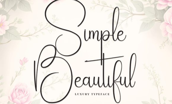 Simple Beautiful Font Fonts Free Download Simple Beautiful Font - Featured Image