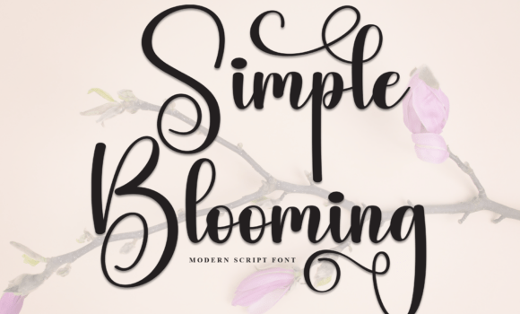 Simple Blooming Font Fonts Free Download Simple Blooming Font - Featured Image