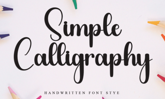 Simple Calligraphy Font - Featured Image