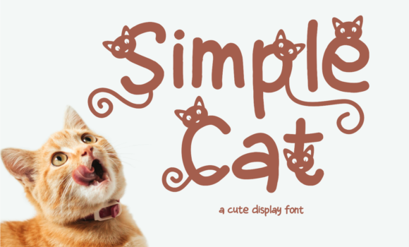 Simple Cat Font - Featured Image