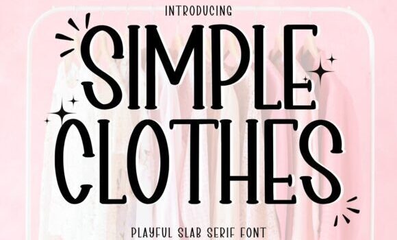 Simple Clothes Font - Featured Image