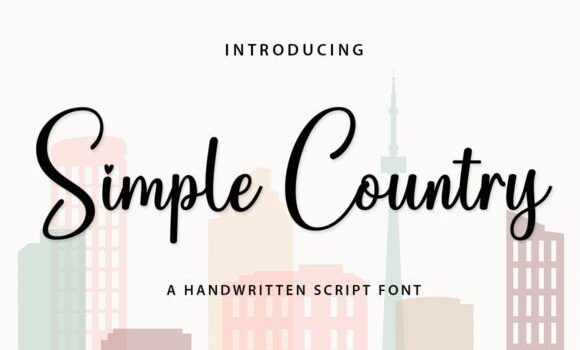 Simple Country Font - Featured Image