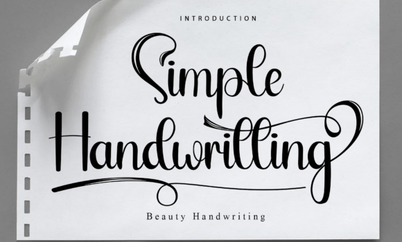 Simple Handwritting Font - Featured Image