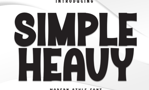 Simple Heavy Font - Featured Image