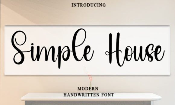 Simple House Font - Featured Image