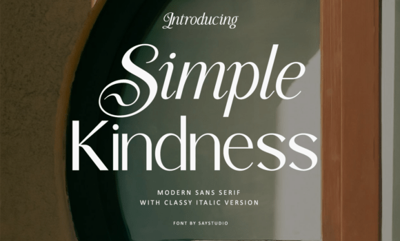 Simple Kindness Font - Featured Image