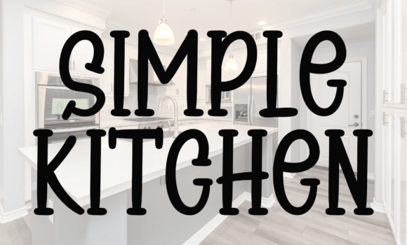 Simple Kitchen Font - Featured Image