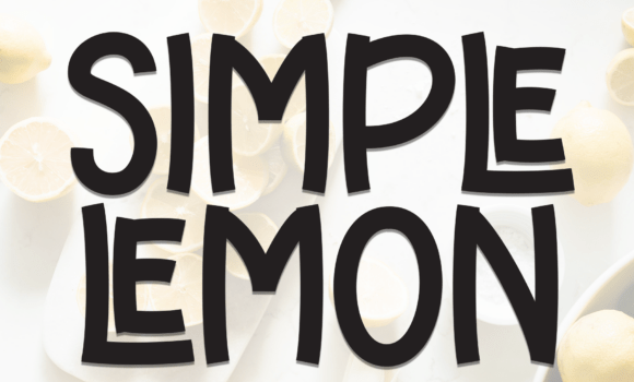 Simple Lemon Font - Featured Image