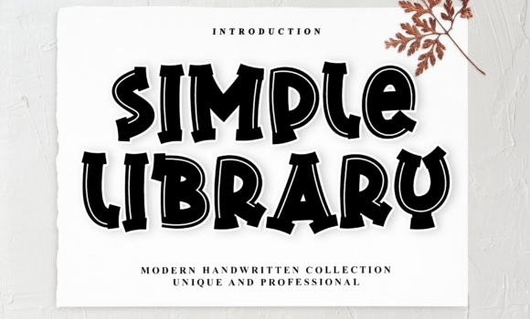 Simple Library Font - Featured Image