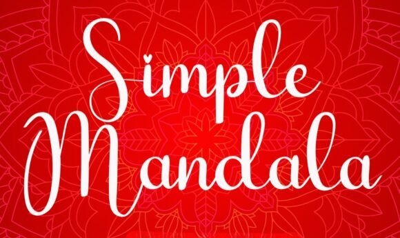 Simple Mandala Font - Featured Image