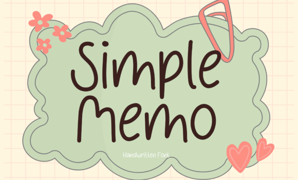 Simple Memo Font - Featured Image