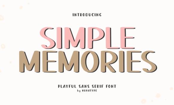 Simple Memories Font - Featured Image
