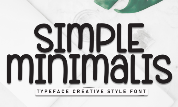 Simple Minimalis Font - Featured Image