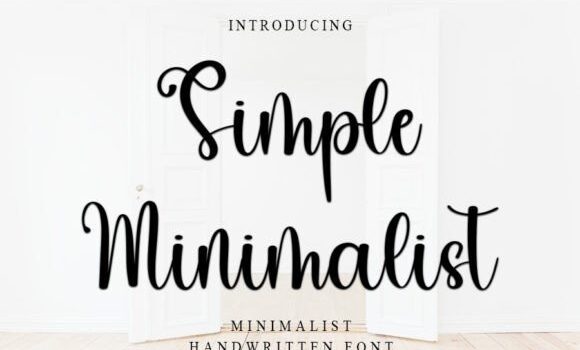 Simple Minimalist Font - Featured Image