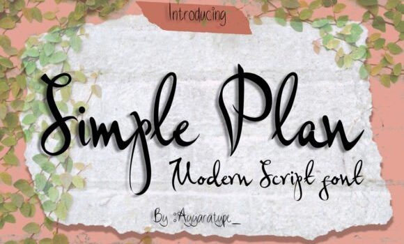 Simple Plan Font - Featured Image