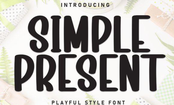 Simple Present Font - Featured Image