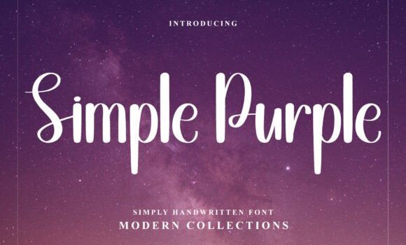 Simple Purple Font Fonts Free Download