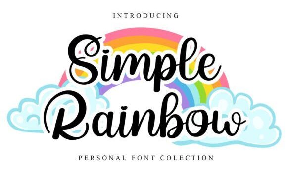 Simple Rainbow Font Fonts Free Download Simple Rainbow Font - Featured Image