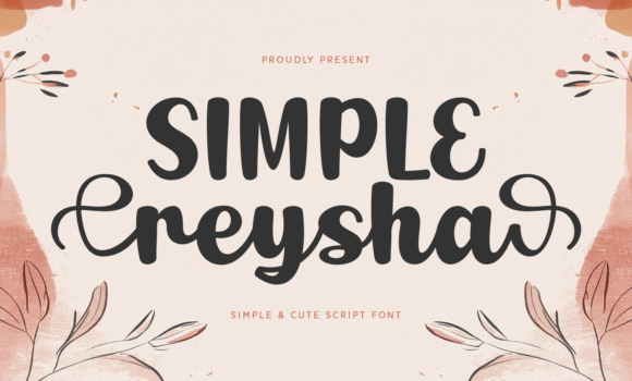 Simple Reysha Font - Featured Image