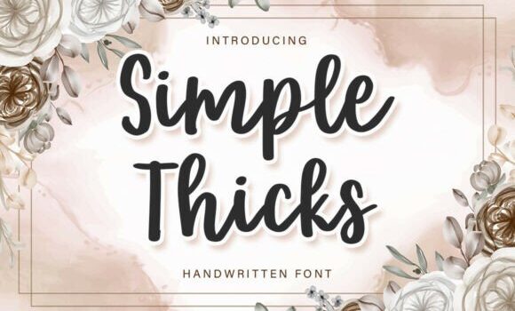 Simple Thicks Font - Featured Image