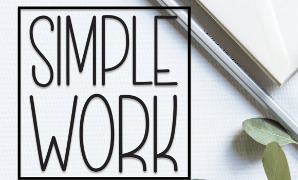 Simple Work Font - Featured Image