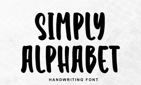 Simply Alphabet Font - Featured Image