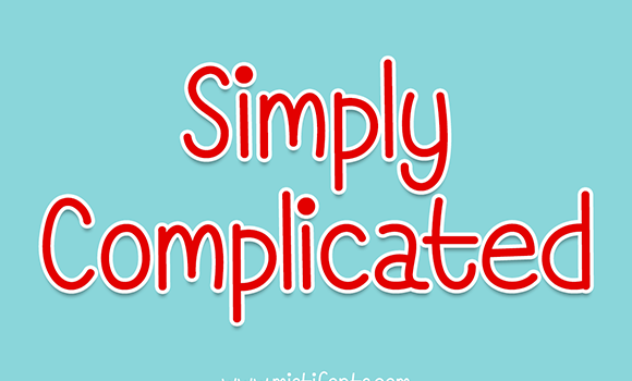 Simply Complicated Font - Featured Image