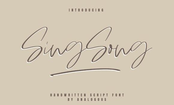 Sing Song Font Fonts Free Download Sing Song Font - Featured Image