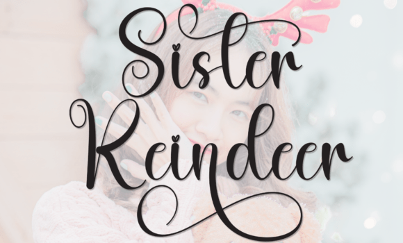 Sister Reindeer Font - Featured Image