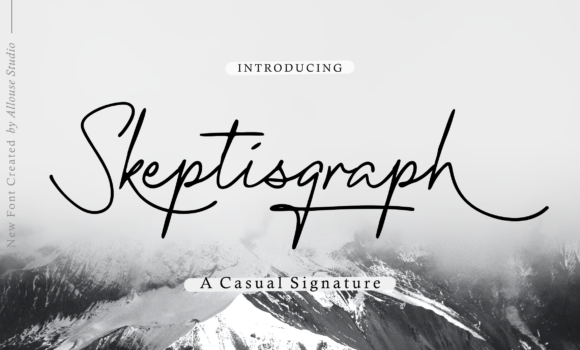 Skeptisgraph Font - Featured Image