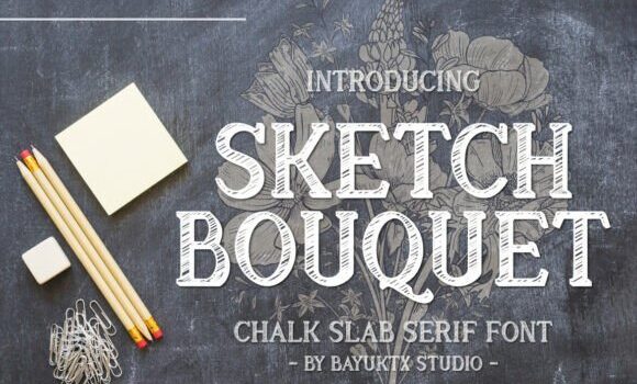 Sketch Bouquet Font - Featured Image