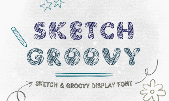 Sketch Groovy Font - Featured Image