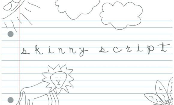 Skinny Script Font - Featured Image