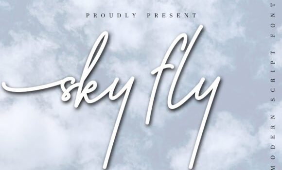 Sky Fly Script Font Fonts Free Download Sky Fly Script Font - Featured Image