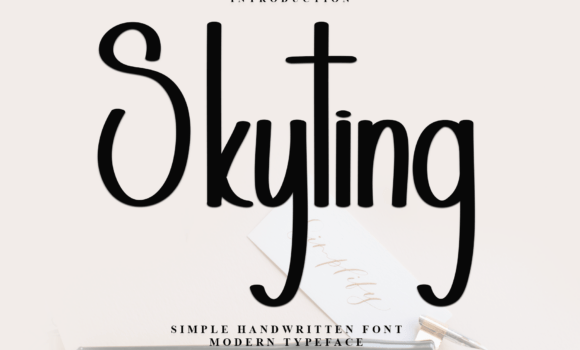 Skyting Font Fonts Free Download Skyting Font - Featured Image
