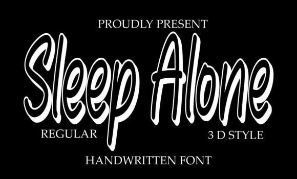 Sleep Alone Font - Featured Image