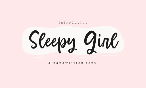 Sleepy Girl Font - Featured Image