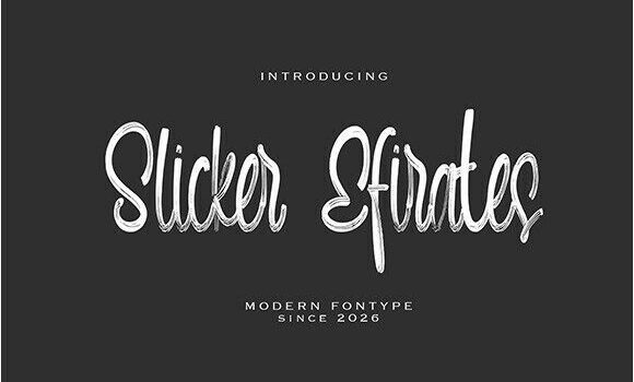 Slicker Efirates Font Fonts Free Download Slicker Efirates Font - Featured Image