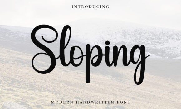 Sloping Font - Featured Image