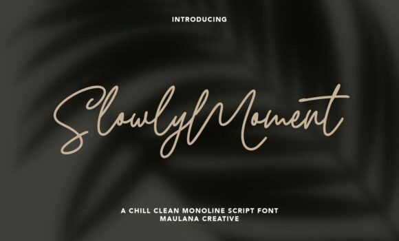 Slowly Moment Font Fonts Free Download Slowly Moment Font - Featured Image