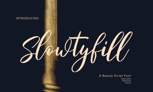 Slowtyfill Font - Featured Image