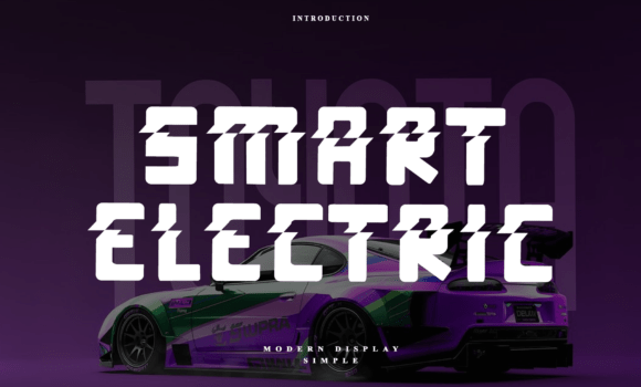 Smart Electric Font Fonts Free Download Smart Electric Font - Featured Image