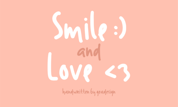 Smile and Love Font - Featured Image